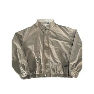 Vintage Members Only Mariner Jacket 2XL XXL Brown Windbreaker Full Zip Casual